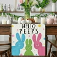thumbnail image 2 of Dsscvnef Easter Table Flag Holiday Bunny Egg Little Printed Linen Tablecloth Easter Home Decorations Easter Quilted Table Patterns Lace Table Runners 36 Inches, 2 of 4
