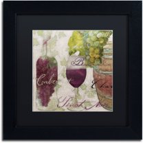 Trademark Fine Art "Wine Cellar I" Canvas Art by Color Bakery Black Matte, Black Frame