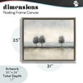 thumbnail image 4 of Stupell Industries Contemporary Muted Trees Horizon Brown Floating Frame Canvas Art, 31 x 25, by Riley B, 4 of 8