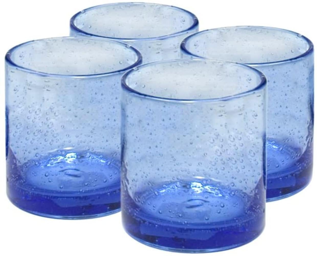 Cobalt Blue Set of 4 Artland Iris Double Old Fashioned Glasses 