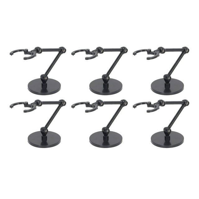 10 Pack Action Figure Stands Doll Display Holders Movable Doll Support Frame for 6 Inch Models with Plastic Material Adjustable Base