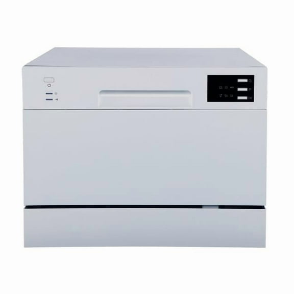 Countertop Dishwasher with Delay Start & LED - Silver