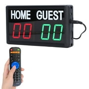Score Board, 2.4G Remote Control US Plug 100-240V Electronic Scoreboard 0-99 For Basketball