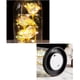 thumbnail image 3 of Rosa artificial con luz LED en cristal sobre base de madera, rosa preservada con luz LED, 3 of 10