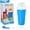 blue, variant on Slushy Maker Cup, DIY Frozen Magic Squeeze Cup for Juice Milk & Smoothie, Reusable Cooling Cup with Lid & Straw (Green)