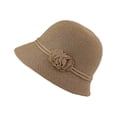 thumbnail image 5 of Wide Brim Sun Hats for Women Foldable Packable Summer Casual Beach Hat for Vacation Travel, 5 of 5