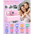 thumbnail image 3 of Kids Camera Instant Print Toys for Girls Age 5-12, 1080P Instant Camera for Kids with Dual Camera Print Selfie Photos, Christmas Birthday Gifts for Girls -32GB Pink, 3 of 8