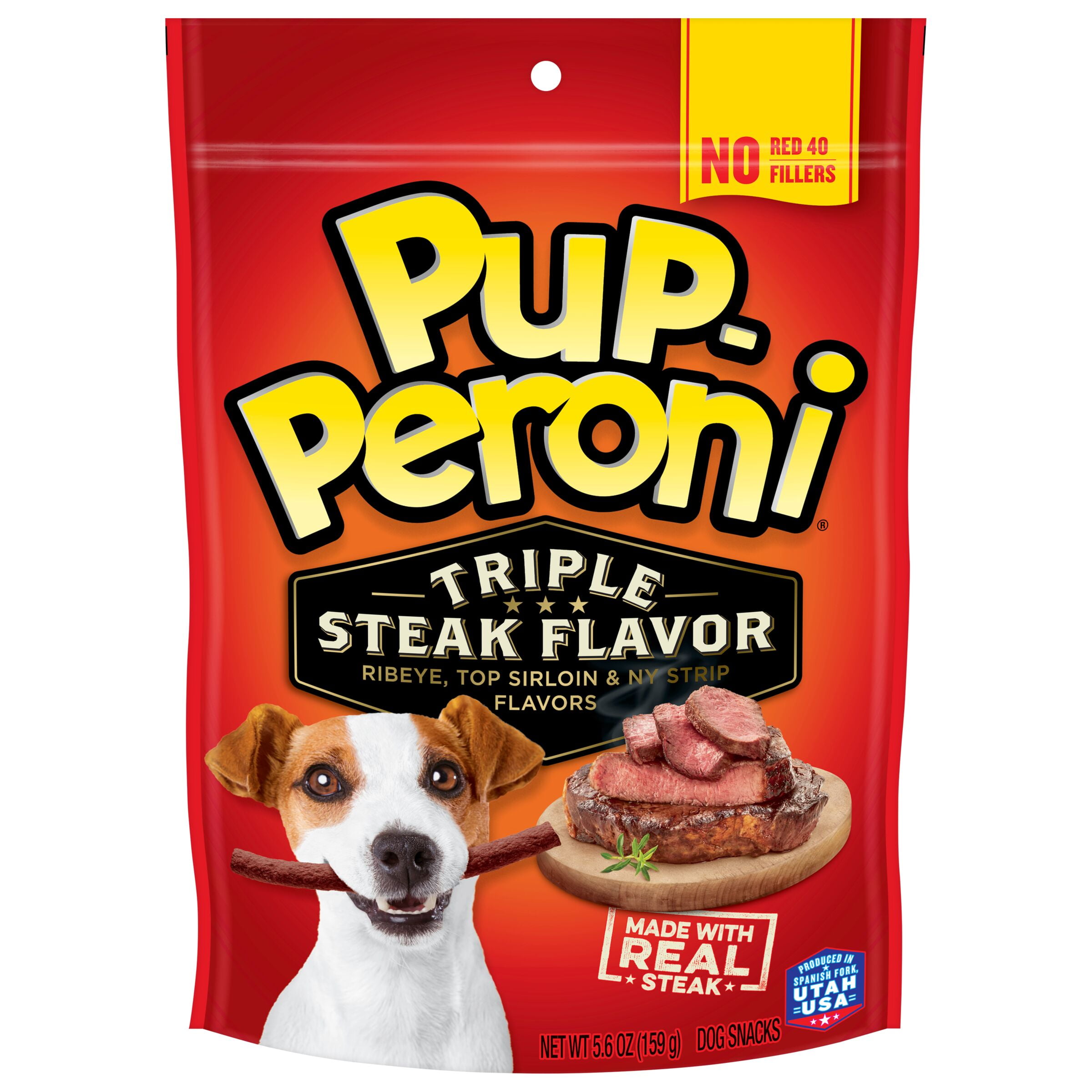 Pup-Peroni Triple Steak Flavor Dog Treats, 5.6-Ounce Bag