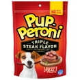 thumbnail image 4 of Pup-Peroni Triple Steak Flavor Dog Treats, 5.6oz Bag (Pack of 8), 4 of 10