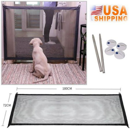 Portable Folding Safety Magic Gate Guard Mesh Fence Net for Pets Dog Puppy