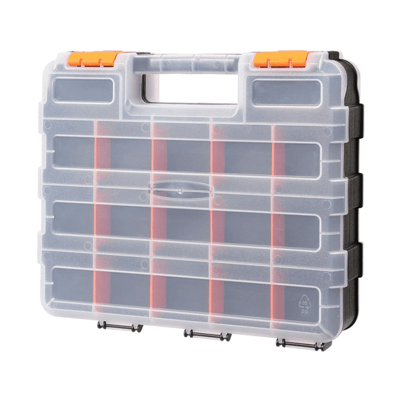 Double Sided Tool Organizer Hardware Tool Accessory Box Parts Box Tool Box