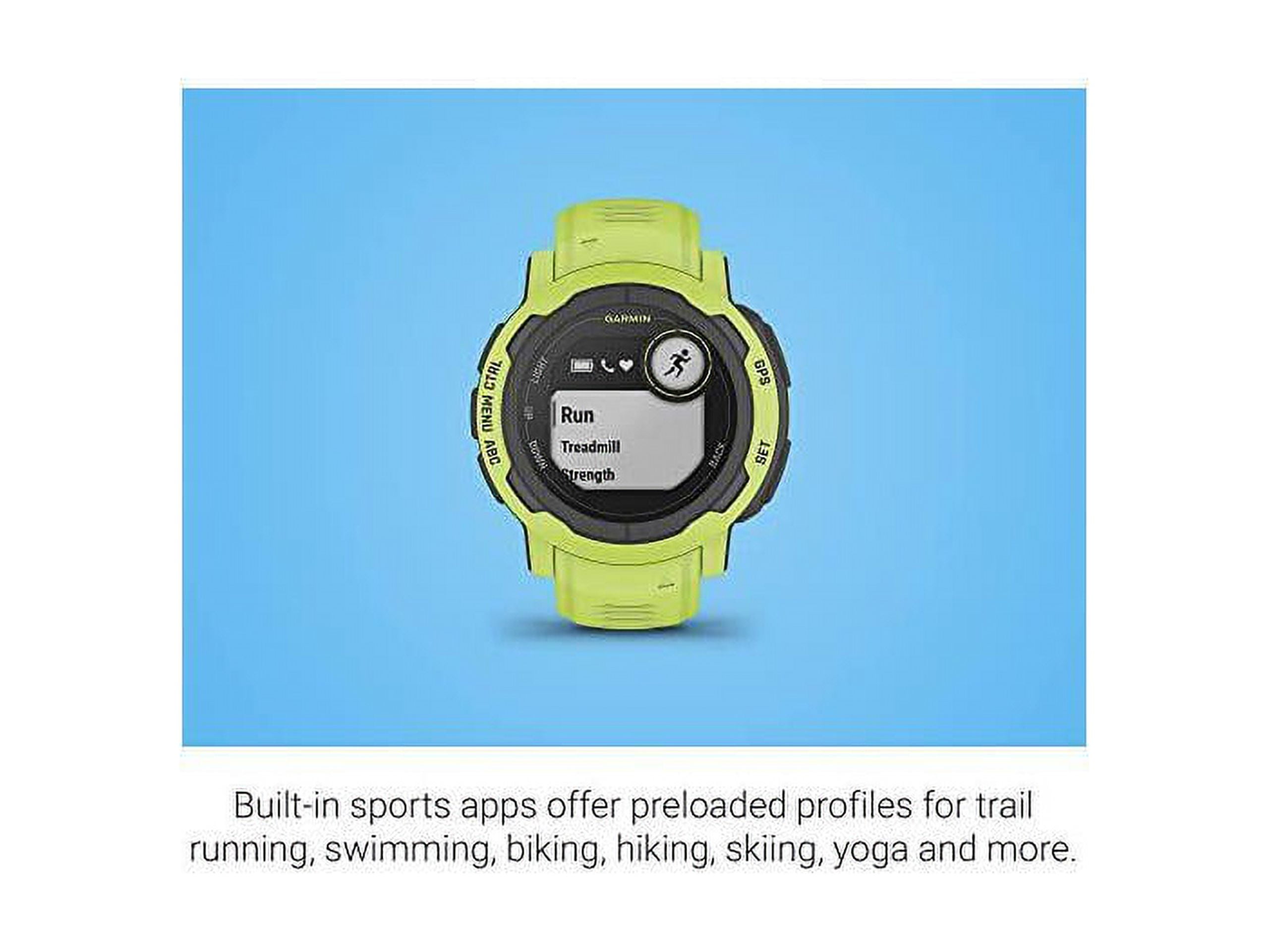 Garmin Instinct 2 with GPS Electric Lime Walmart
