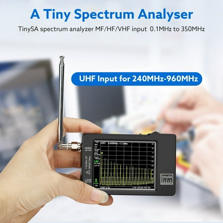 Tiny Spectrum Analyzer TinySA 2.8inch LCD 100KHz-960MHz V0.3.1 Touch Control