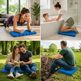 thumbnail image 5 of Premium Thick Kneeling Pad, Large Size, Protection Foam Mat Cushion to Kneel on, Gardening Work, Baby Bath, Yoga Exercise, Auto Repair and Other Work. Multiple Applications (Blue), 5 of 9