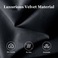 thumbnail image 4 of Amolife Full Size Upholstered Platform Bed Frame with USB Ports & Curved Velvet Wingback Headboard, Black, 4 of 9