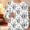 thumbnail image 6 of Owordtank Kids DIY Hand Painted Colorable Tops and Pants Set Boys Girls Funny Cartoon Dinosaur Coloring T-Shirts and Pants, 6 of 8