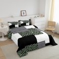 thumbnail image 2 of YST Modern Full Comforter Set,Mid Century Striped Bedding for Girls Women,Abstract Leopard Pattern Bedding Comforter Sets,Retro Reversible Quilt with 2 Pillowcases Bedroom Decor, 2 of 5