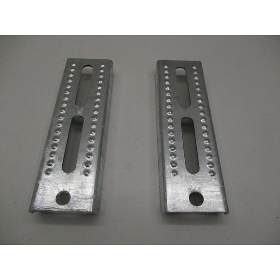 (2) Boat Pontoon Trailer 8" Galvanized Steel Bolster Bunk Board Brackets