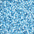 thumbnail image 2 of Miyuki Delica Seed Beads – Size 11/0 (1.6 mm), DB0692, Semi Matte Silver Lined Sky Dyed Blue, 7.2 g, Approx. 1440 Beads, 2 of 7