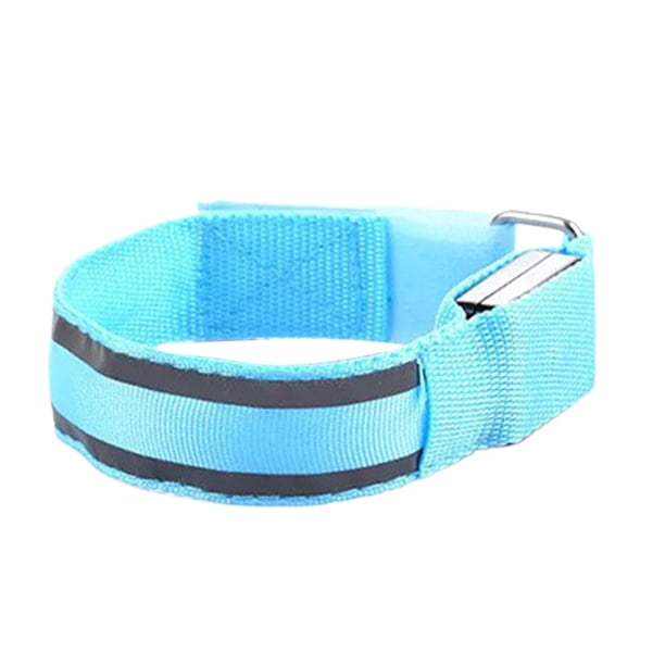 Naiovety Brazalete reflectante con modo de parpadeo rápido alerta a otros sobre el movimiento durante la noche Ejecución nocturna ABS apagado Ropa Deportiva, Zapatos azul
