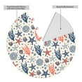 thumbnail image 2 of Yiaed Starfish Shell Print Christmas Tree Skirt , Tree SkirtsTree Mat for Christmas Winter Holiday Indoor Decorations-30", 2 of 7