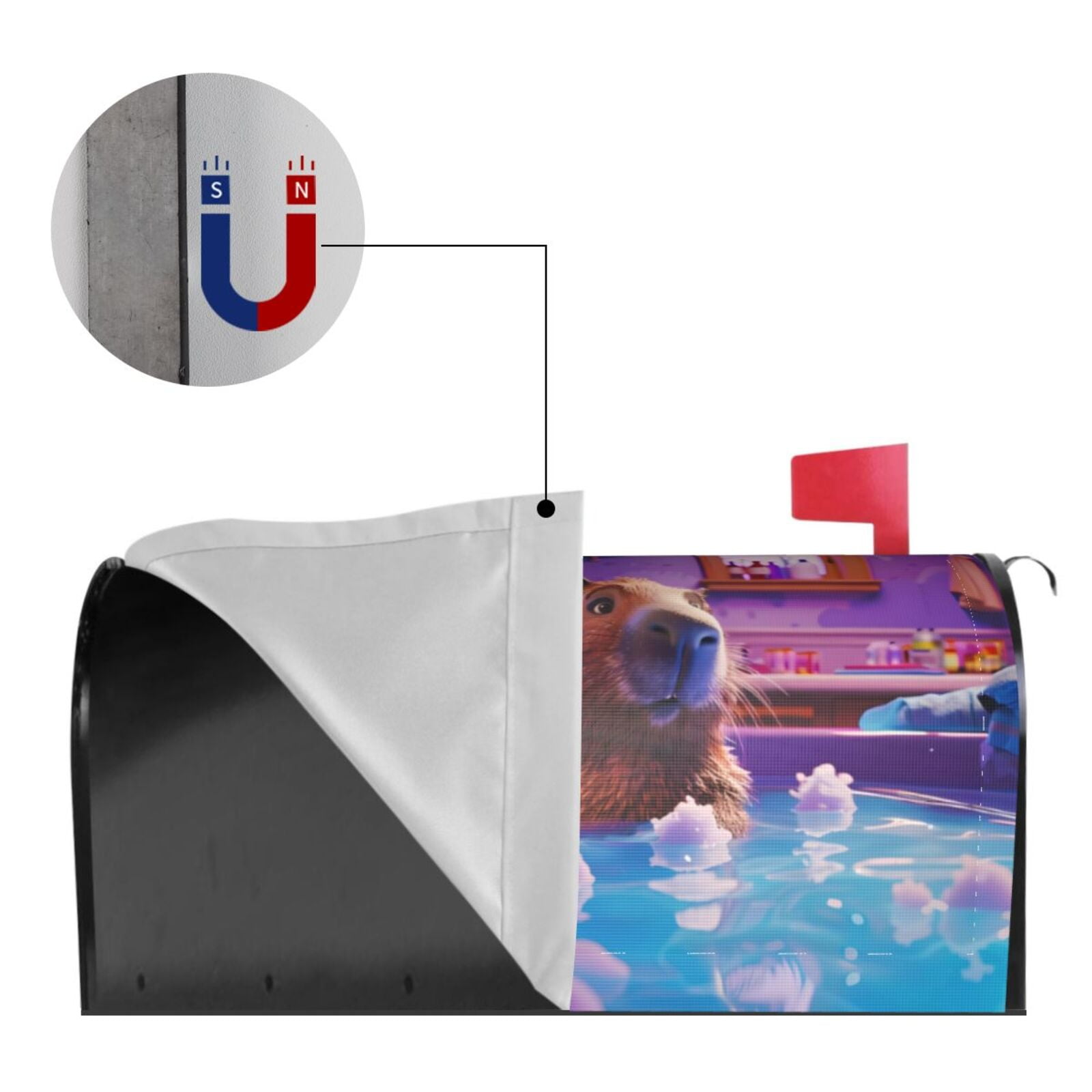Kdxio Magnetic Mailbox Cover 21x18 in Mailbox Cover Outdoor Decoration Holiday Mailbox Covers for Home Garden Yard-21x18 in