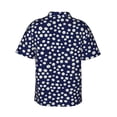 thumbnail image 3 of Uemuo Daisies Flowers Printed Regular Fit Short Sleeve Casual Hawaiian Shirt for Men,Aloha shirt,Tropical shirt,Floral print shirt,Vacation Beach shirt-XX-Large, 3 of 9