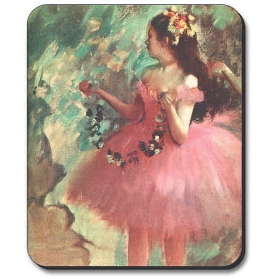 Art Plates Mouse Pad - Degas - Dancer in Rose Dress