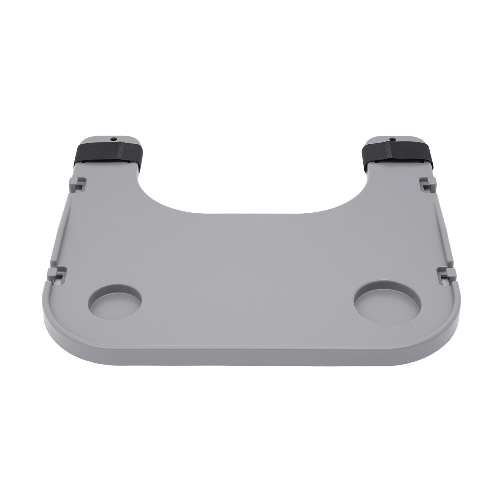 TFCFL White/Gray Wheelchair Table Board Wheelchair Lap Tray with Cup Holder & 4 Hooks 22.83x20.87inch