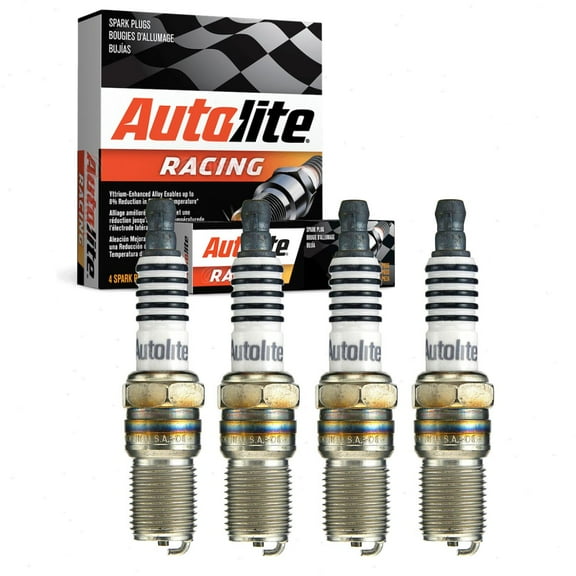 4 pc Autolite AR472 Racing Spark Plugs for 1085 267 41R01 AGF051 Ignition Wire Secondary