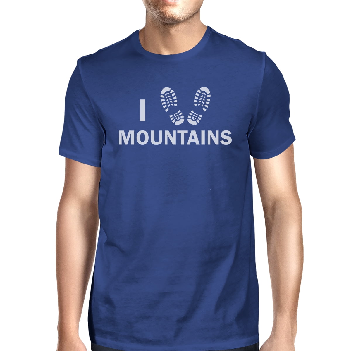Details about   I Heart Mountains Men's Blue Short Sleeve Round Neck Cotton Tee
