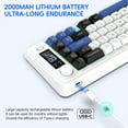 thumbnail image 4 of 2.4G+Dual Bluetooth Keyboard 68 Keys with Multifunctional Display,Long Battery Life.Wireless Gaming Keyboard for PC/Tablet/Phone, 4 of 10