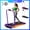 Purple Incline+Handle, variant on Yagud Walking Pad Under Desk Treadmill with 8°Incline and Wheels for Home and Office, 2.5 HP Portable Walking Jogging Running Machine with Remote Control and LED Display, Silver