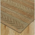 thumbnail image 3 of Woven Paths Tan and Seafoam Geometric Farmhouse Organic Jute Indoor Area Rug, 3 of 6