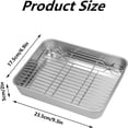 thumbnail image 2 of Nonstick Roasting Pan, Small Roasting Pan with Flat Rack, Rack Set (23.5cm), 2 of 7