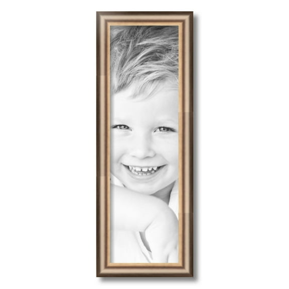 ArtToFrames 7x23" Anique Silver Picture Frame, Silver Wood Poster Frame, with Regular Acrylic and 2 (FBPL-4964)