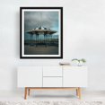 thumbnail image 3 of Kiosque Victoria - Québec City Québec Canada Photography Architecture Boardwalk Vintage Scenic Travel Poster City Harbor Black Framed Wall Art Print 12 x 16 inches, 3 of 4