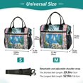 thumbnail image 4 of FORMRS Insulated Lunch Bag Unisex Large Capacity with Shoulder Strap, Purple Seaside, 4 of 6