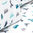 thumbnail image 2 of Safdie & Co. Microfiber Sheet Set 4PC Double Signature Print, 2 of 3