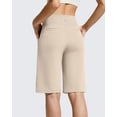 thumbnail image 3 of G4Free EverGoing Women's Bermuda Shorts with Pockets 10" - Knee Length Athletic Casual Long Shorts, 3 of 7