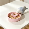 thumbnail image 6 of Yhmxh Ceramic Bird Feeding Bowl, Cute Bird Food Dish, Splatter Proof Parrot Cockatiel Feeder Dish, Heavy Base Ceramic Bird Feed Bowl for Small Medium Parrots Pet Bird Cage Daily Feeding Supplies, 6 of 6