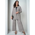 thumbnail image 2 of Jessica London Women's Plus Size Petite Stretch Knit Wide Leg Pant, 2 of 6