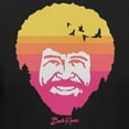 thumbnail image 3 of Teelocity Bob Ross Sunset Fill Black Short Sleeve Graphic Tee, 3 of 4