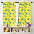 thumbnail image 5 of Blackout Kids Curtains,Yellow Cartoon Dinosaurs Eggs Pattern Childrens Insulated Curtains Set Of 2,Bedroom Essentials,Toddler Room Decor 42"x54", 5 of 5