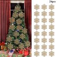 thumbnail image 2 of 24PCS Christmas Snowflake Plastic Decorative Snowflake Decoration Xmas Decor, 2 of 10