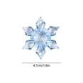 thumbnail image 3 of TanSiDing 1pcs 3D Acrylic Snowflake Ornaments, Shatterproof Christmas Tree Decorations with Hanging Loop, Elegant Translucent Snow Crystal Pendants for Party Wedding Home Festive Decor 1.9*1.9*0.32in, 3 of 6