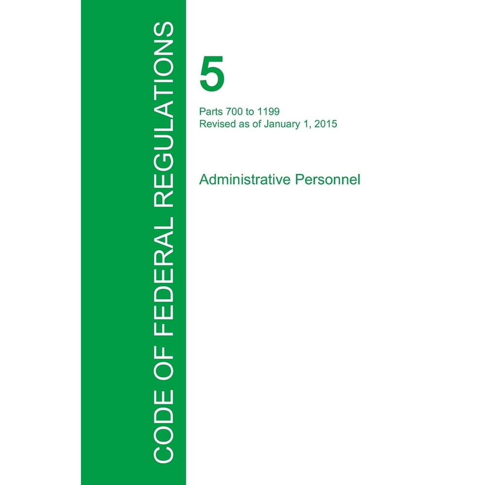 Code of federal regulations title 5 volume 2 january 1 2015 
