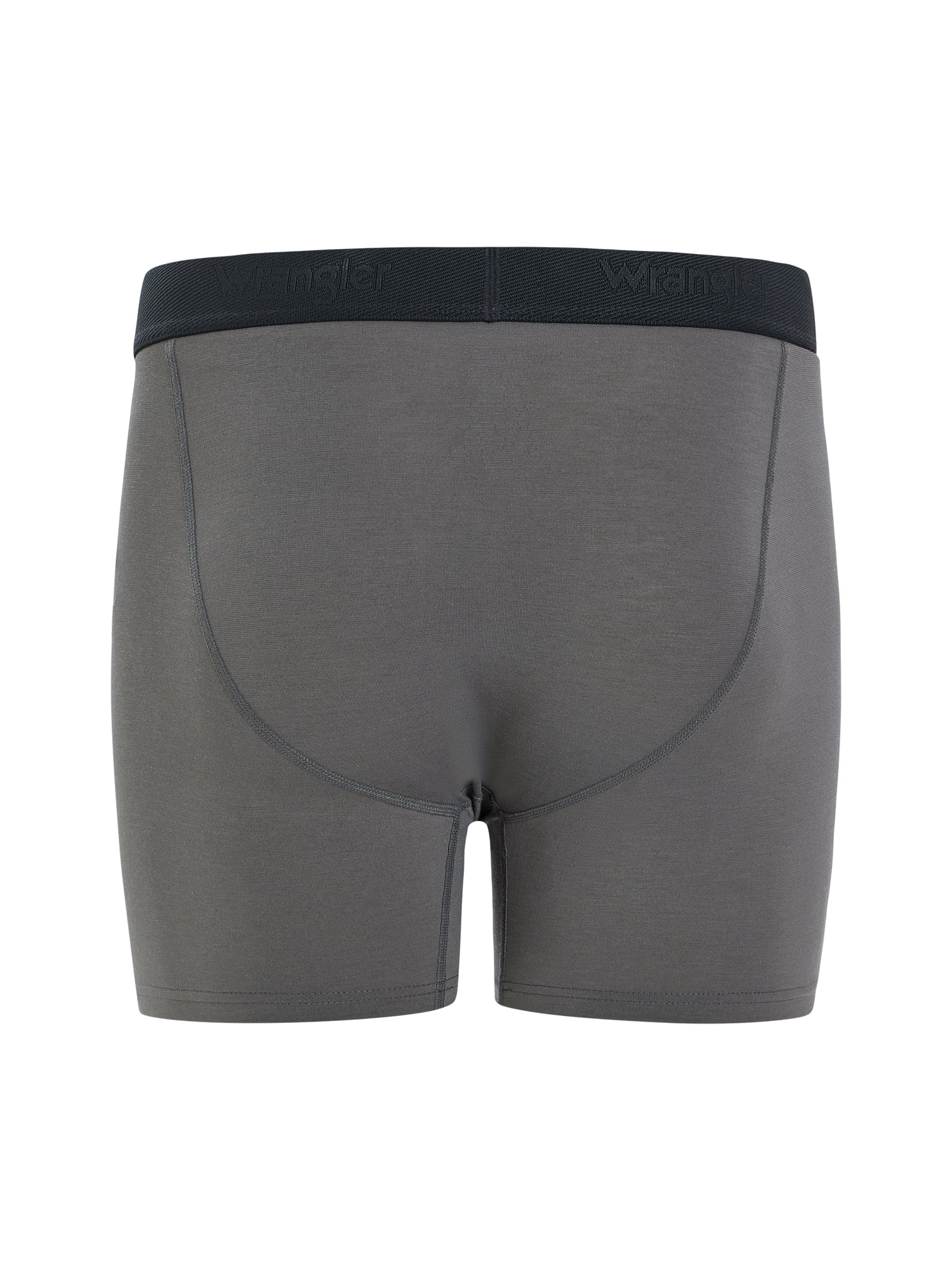 Wrangler Dry Flex 6" Wool Boxer Brief Men's Underwear, Large, Tibetan Red/Black/Charcoal, 3-Pack