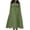 Mint Green, variant on Women's Plus Size Casual Fashion Solid Color Round Neck Long Sleeve Pocket Tie-Waist Swing Dress - Army Pink XXL