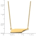 thumbnail image 3 of 14K Yellow Gold Cable Necklace with Pendants Chain Tennessee State 18 inch 21 mm, 3 of 3